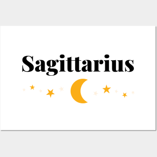 Sagittarius Moons and Stars Posters and Art